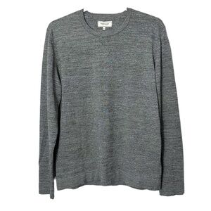 Frank & Oak  Montreal Gray Wool Pullover Sweater